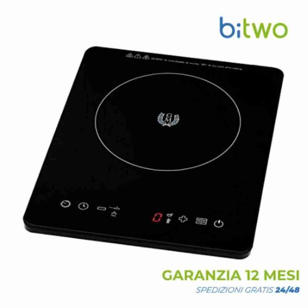 Ollas GM Full Crystal piastra ad induzione 2000 watt timer veloce 10 livelli