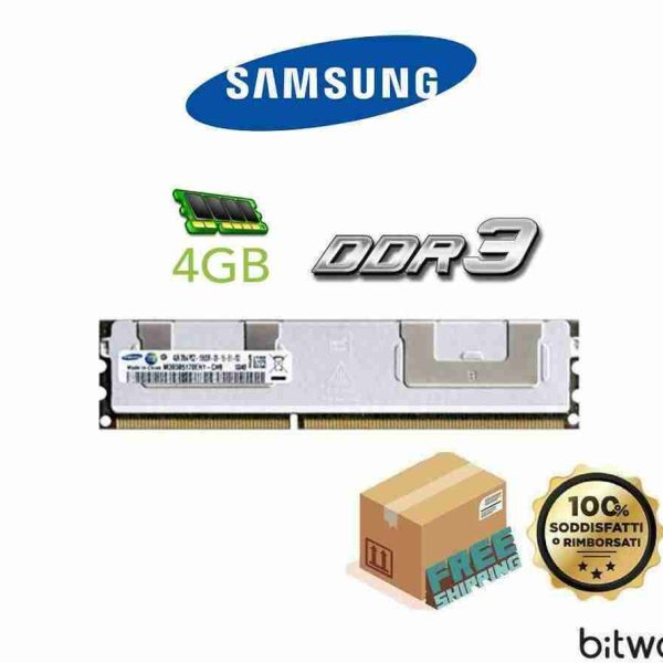 Samsung Ram 4GB PC3-10600R 400MHz PC3 ECC Reg Server 240P DIMM M393B5170EH1CH9