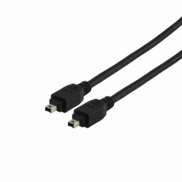 Cavo Firewire mini 1394 maschio 4 Pin 5 metri nero