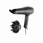 Asciugacapelli Agli Ioni SHTK 2000 W 2 Livelli Di Soffiaggio Diffusore Phon Nero - immagine 5