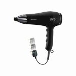 Asciugacapelli Agli Ioni SHTK 2000 W 2 Livelli Di Soffiaggio Diffusore Phon Nero - immagine 3