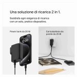 Belkin BoostCharge Ibrido 2-in-1 Caricabatteria da Parete 25W+Batt. Esterna 5000mAh - immagine 3