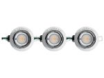 Faretti LED da incasso kit 3 da incasso argento Smart