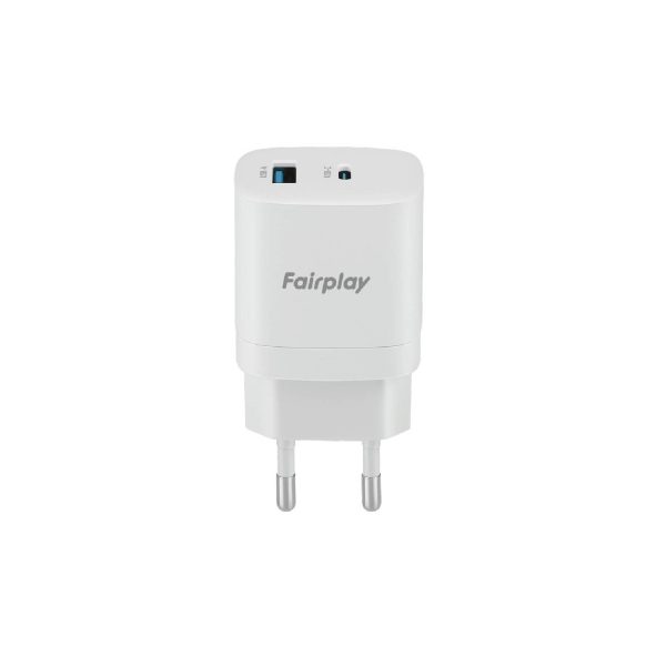 FAIRPLAY TROPEA Caricabatterie 2 USB (A+C) 30W (ProPack)