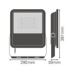 Proiettore Led 72W NERO 10000lm IP65 Esterno 4000K Asimmetrico LEDVANCE - immagine 2