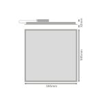Pannello LED 36W 3600lm 60x60cm Bianco Freddo, LEDVANCE Eco - UGR22 - immagine 2