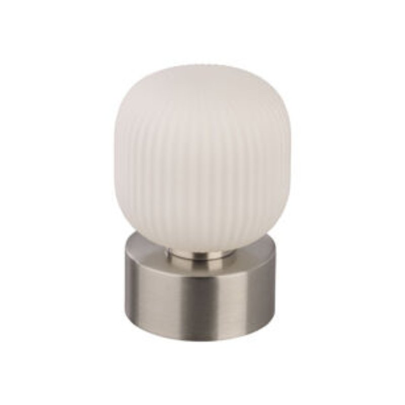 23193.jpg Livarno Lampada led da tavolo effetto nichelato opaco altezza 21 cm 3000k luce bianco caldo - immagine 1