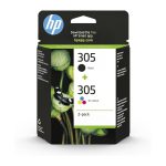 HP 305 Cartuccia Tricolor + Nero - Cartuccia originale Alta Qualità