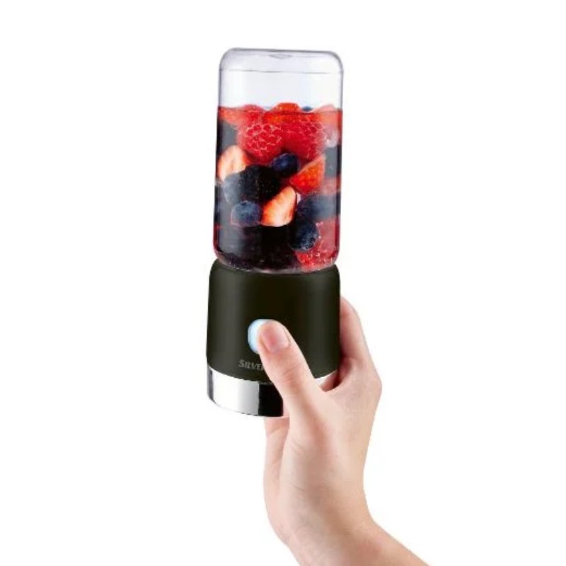 24870.jpg Frullatore per smoothie con bicchiere portatile SSMA 67 Silvercrest 300 ml nero - immagine 1