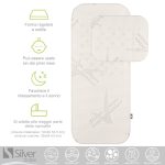 Materassino Carrozzina Antibatterico Silver e Cuscino Traspirante Made in Italy - immagine 3