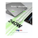 Cavo USB-C a USB-C Belkin Intrecciato Ecosostenibile 2m - Ricarica Rapida per iPhone 16, Galaxy S25, MacBook - immagine 5