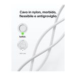 Cavo USB-C a USB-C Belkin Intrecciato Ecosostenibile 2m - Ricarica Rapida per iPhone 16, Galaxy S25, MacBook - immagine 3