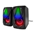 Altoparlanti Gaming TECHMADE, Speaker Nero per Desktop PC e Portatili - 2 Unità - immagine 2