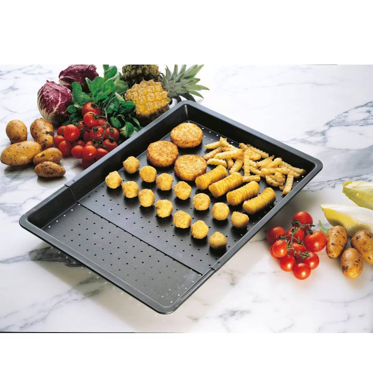 Teglia Forno Estensibile Universale 37-52cm Zenker Acciaio Antiaderente ILAG - immagine 3