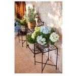 Mensole Fiori Vintage Livarno Home Set 2 Pezzi Pieghevoli in Ferro Battuto - immagine 4