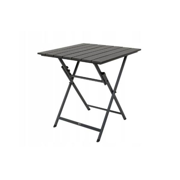 Livarno Tavolo Pieghevole Valencia da Giardino 70x70cm Grigio Effetto Legno
