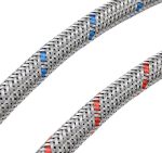 4 Tubi Flessibili Acciaio Inox Intrecciato per Rubinetto Miscelatore G3/8 M10 - immagine 2