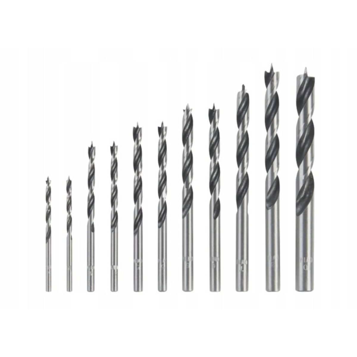Parkside Set 11 Punte Trapano per Legno Acciaio Alta Qualità 3-10mm - immagine 2
