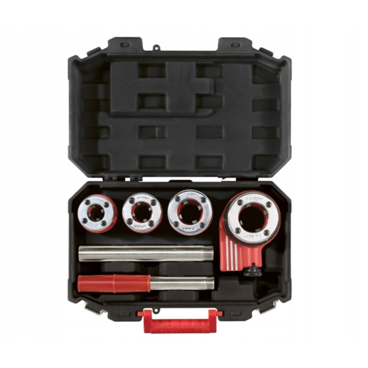 Parkside set filettatura tubi 6 pz con cricchetto 1-2 - 1-4 acciaio custodia - immagine 2
