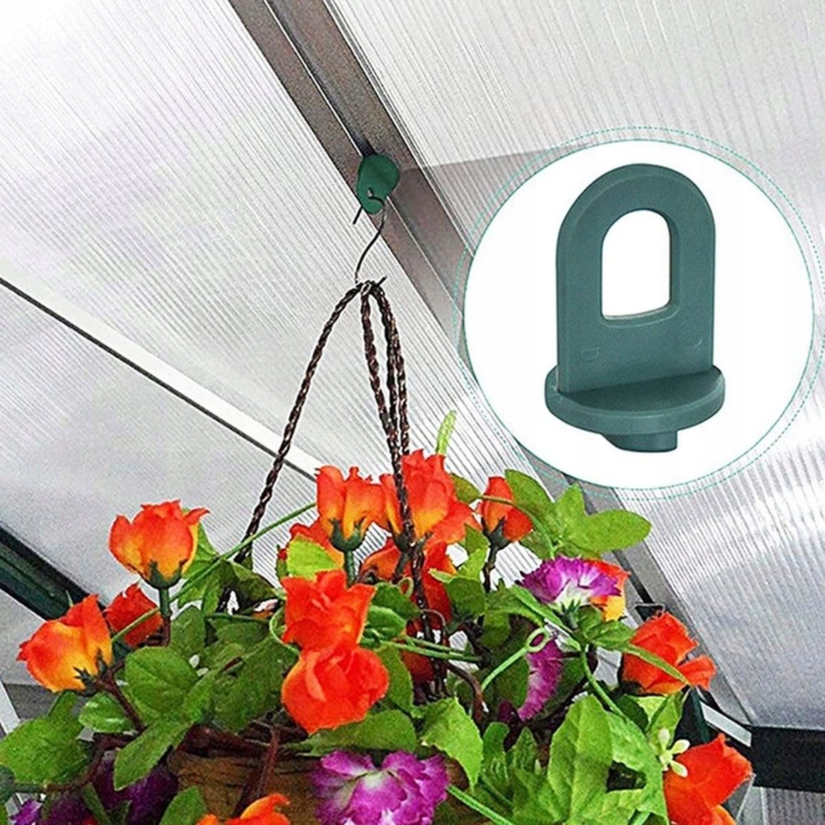 Parkside Clip per serra circa 50 pz verdi plastica resistente per piante - immagine 4
