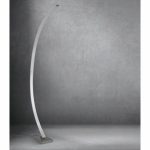 Livarno Lampada Argento ad arco LED 16W dimmer touch luce bianco caldo 165cm - immagine 3