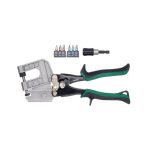 Parkside Set per Cartongesso 9 pezzi con Pinza Punzonatrice e Cesoia per Lamiere