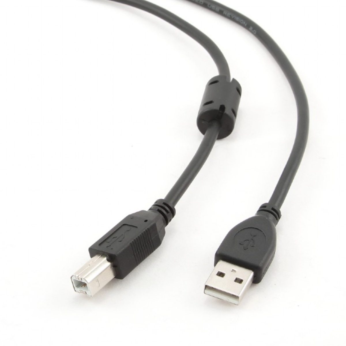 29559.jpg Gembird Cavo USB 2.0 A-B Maschio 1.8m Contatti Dorati Stampante Scanner Nero - immagine 1