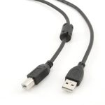 Gembird Cavo USB 2.0 A-B Maschio 1.8m Contatti Dorati Stampante Scanner Nero