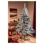 Livarno Home Albero di Natale Innevato 180cm Artificiale Folto Base Metallo - immagine 2