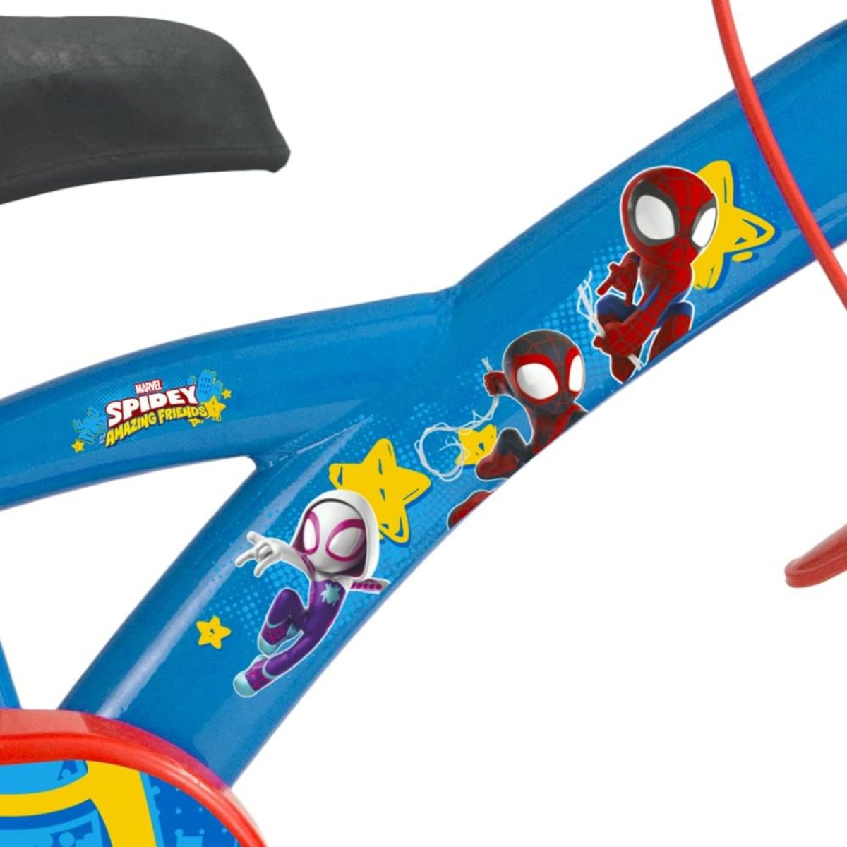 Huffy Bicicletta 12" Spidey Spiderman Bambini 3–5 Anni Blu con Rotelle MARVEL - immagine 3