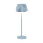 Livarno Home lampada tavolo LED Stockholm 41,9 cm IP44 dimmer ricaricabile blu
