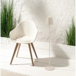 Livarno Piantana led ricaricabile 3000 k luce bianco caldo altezza 123 cm beige opaco - immagine 3