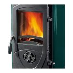 La Nordica Super Junior Stufa Legna Ghisa Riscaldamento Verde 5kW Volume 143 - immagine 5