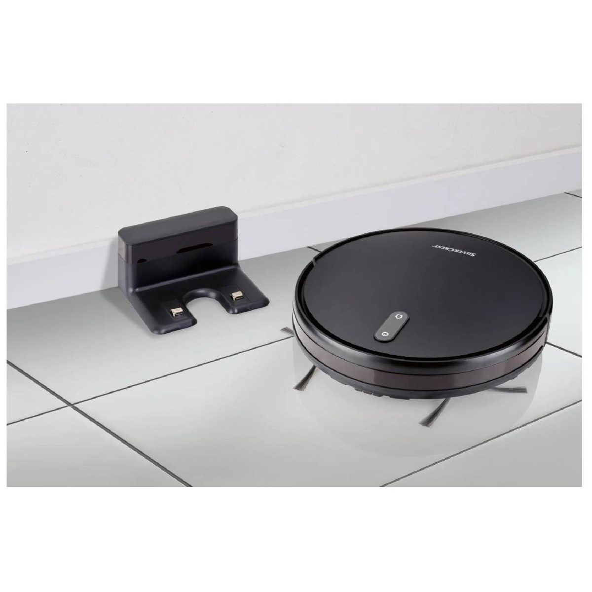 Robot Aspirapolvere lavapavimenti automatico SSWR C2 nero lava pavimenti *USATO* - immagine 3