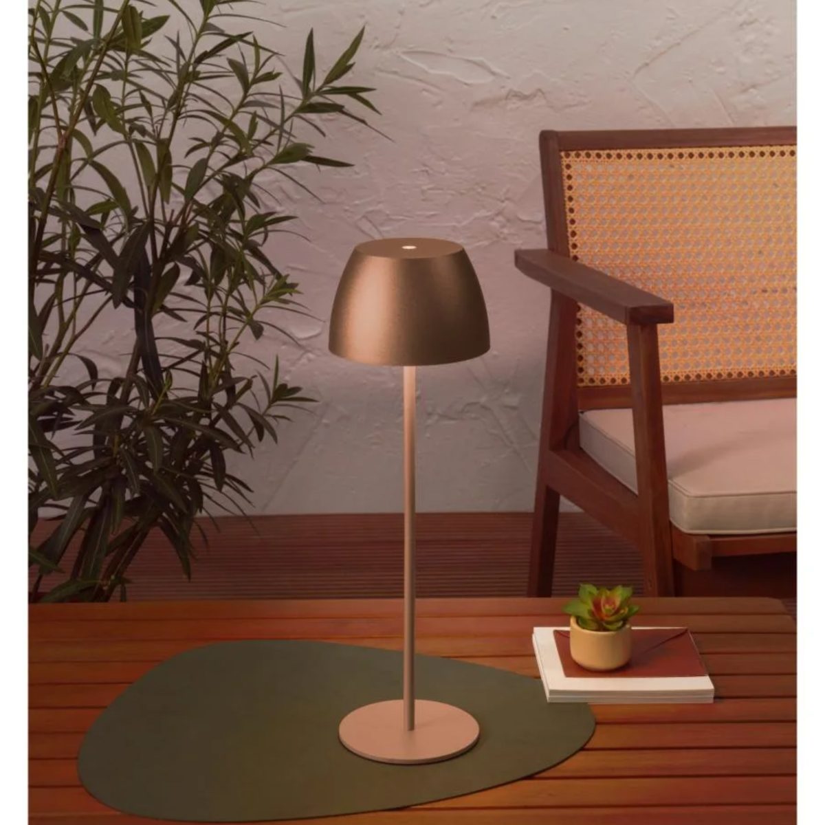 Livarno lampada LED senza fili 41,9 cm bronzo touch 290 lm bronzo metallizzato - immagine 2