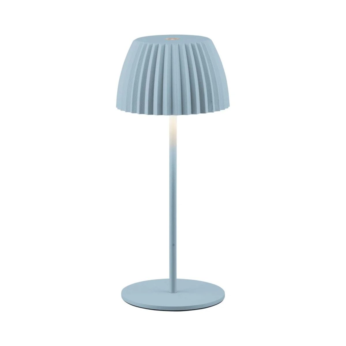 30117.jpg Livarno Lampada da tavolo a led ricaricabile altezza 20 cm blu opaco azzurra - immagine 1