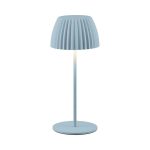 Livarno Lampada da tavolo a led ricaricabile altezza 20 cm blu opaco azzurra