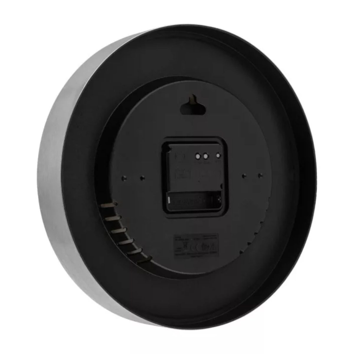 Livarno Orologio Parete Radiocontrollato Termometro e Umidità Cromato Bianco - immagine 3