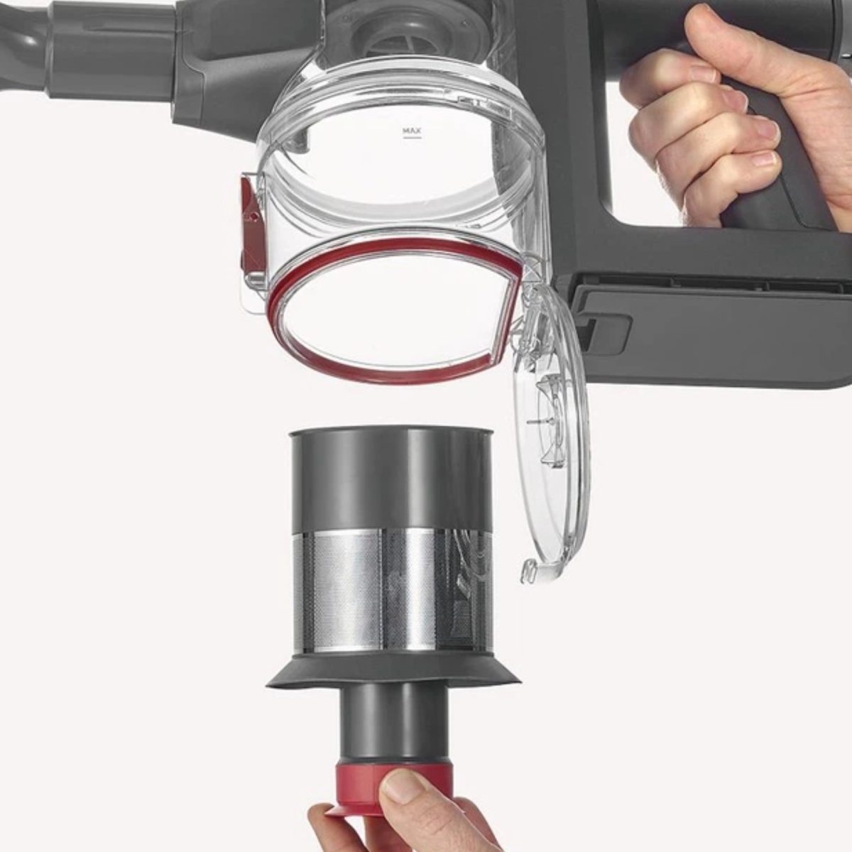 Severin HV 7164 Scopa Elettrica Senza Sacco 2 in 1 Portatile 300W Potente GRIGIO - immagine 3
