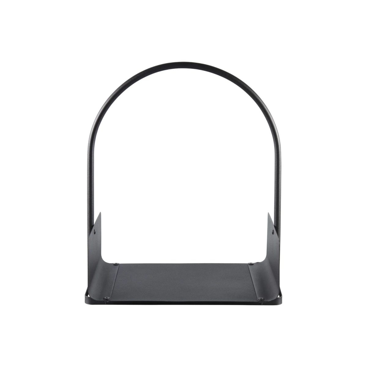 LIVARNO home Cestello Porta Legna Camino in Metallo 40x25x48 cm max 7 kg nero - immagine 2