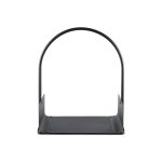 LIVARNO home Cestello Porta Legna Camino in Metallo 40x25x48 cm max 7 kg nero - immagine 2