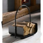 LIVARNO home Cestello Porta Legna Camino in Metallo 40x25x48 cm max 7 kg nero - immagine 6
