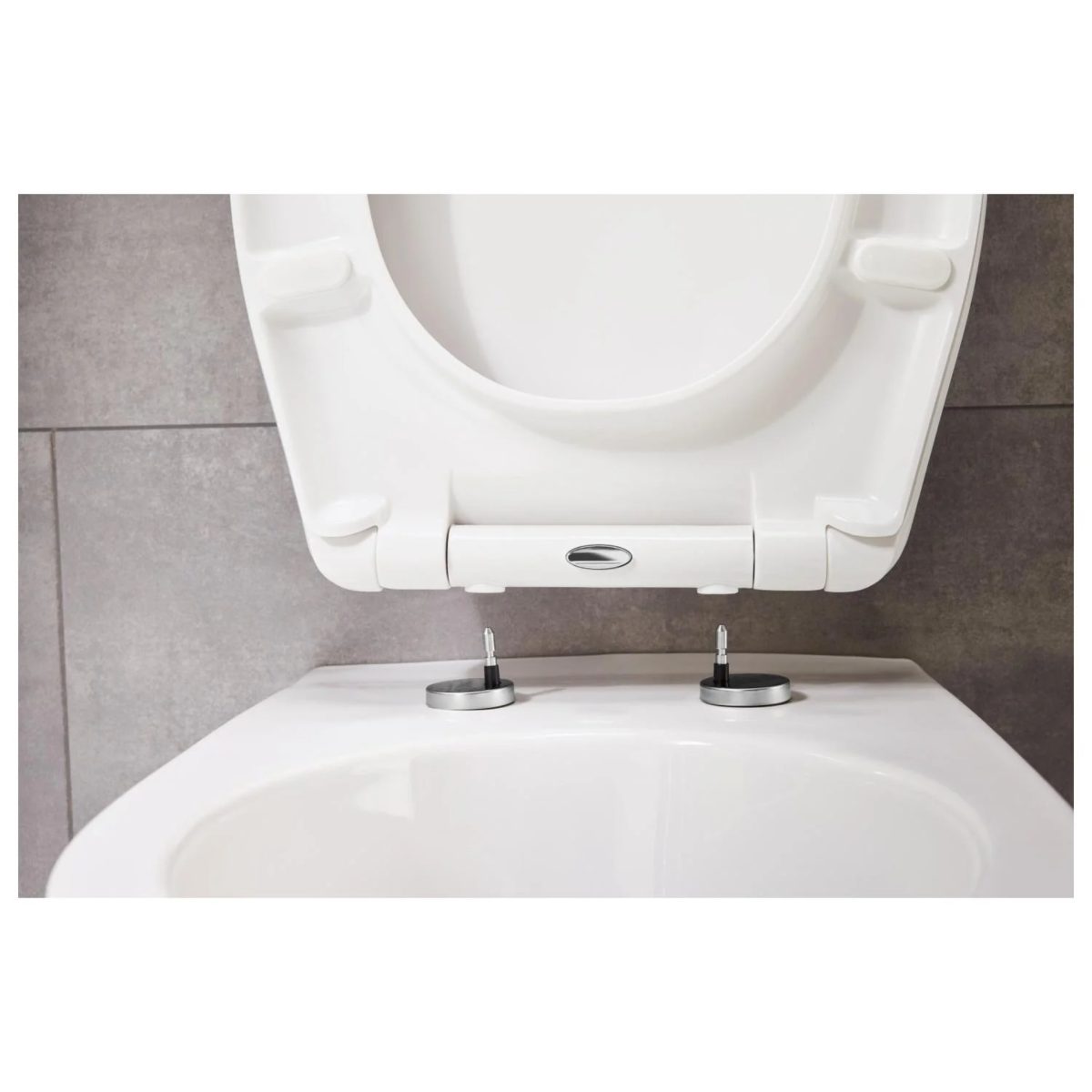 Livarno Home Copriwater Universale Soft Close effetto marmo Nero - immagine 4
