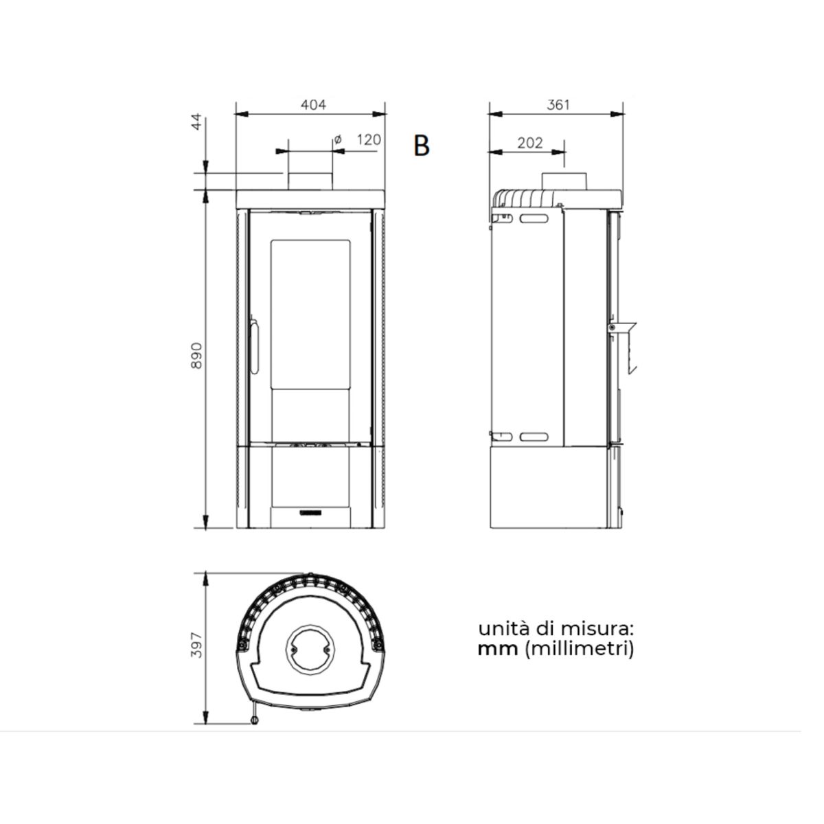 La Nordica Candy 4.0 Stufa a Legna in Ghisa Smaltata 6,2 kW per 177 m3 - immagine 4