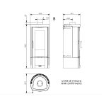 La Nordica Candy 4.0 Stufa a Legna in Ghisa Smaltata 6,2 kW per 177 m3 - immagine 4