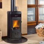 Stufa legna Nordica 7111076 SUPER JUNIOR Antracite 5 kW per 143 m3 con Focolare in Ghisa - immagine 4