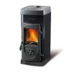 Stufa legna Nordica 7111076 SUPER JUNIOR Antracite 5 kW per 143 m3 con Focolare in Ghisa