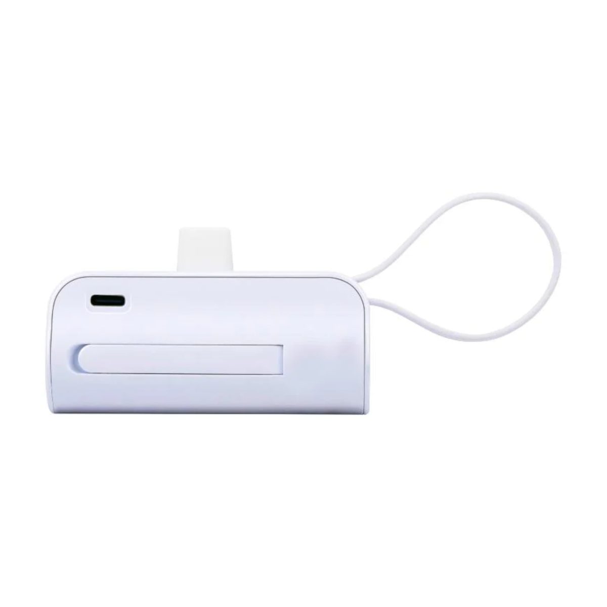 Grundig Powerbank 5000mAh Bianca Supporto Stand USB-C Caricabatterie Portatile - immagine 3