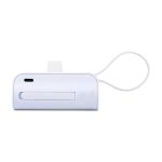 Grundig Powerbank 5000mAh Bianca Supporto Stand USB-C Caricabatterie Portatile - immagine 3