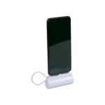 Grundig Powerbank 5000mAh Bianca Supporto Stand USB-C Caricabatterie Portatile - immagine 4